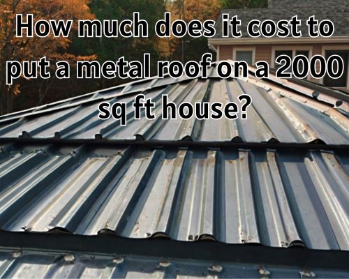 A sturdy metal roof installation with seamless panels,