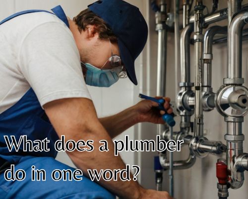 Wrench in hand, plumber fixes leak.