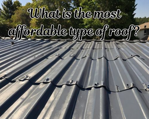 an affordable metal roofing installed