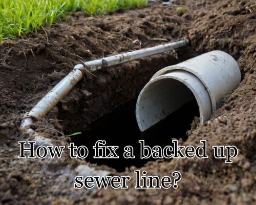 a broken backed up sewer line